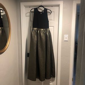 Calvin Klein Gown Black Metallic